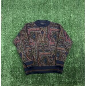 The Italian Sweater Co. Mens XL Multicolor Long Sleeve Pullover Sweater